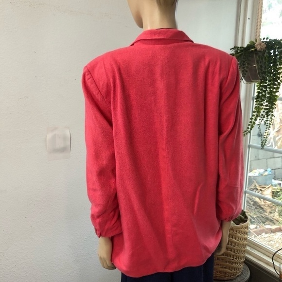 Jennings by Lyndal refsnes silk orange silk blazer front pocket size:14 - Picture 13 of 16